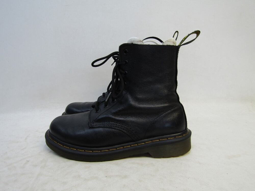 Dr. Martens Womens Size 8 M Black Leather 8 Eye Ankle Fashion Boots Bootie